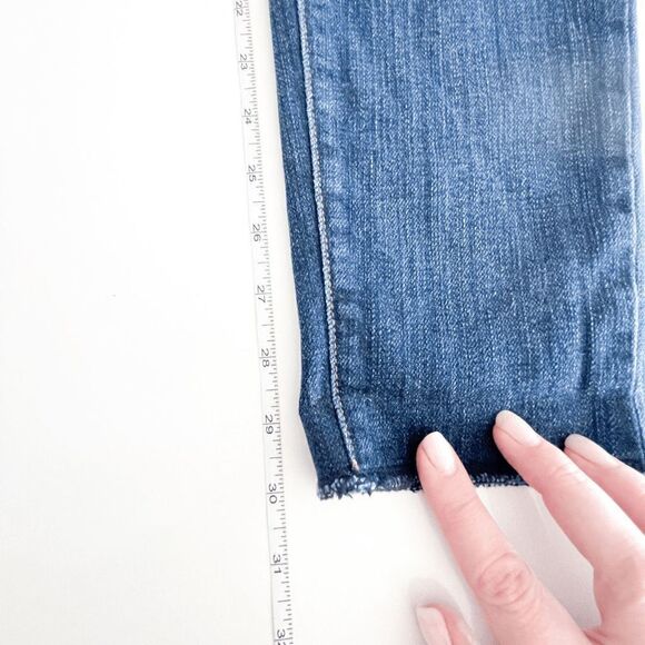 Current/Elliott Womens The Rolled Skinny Denim Jeans Ankle Gibson Blue Sz 28 NWT - Picture 9 of 14